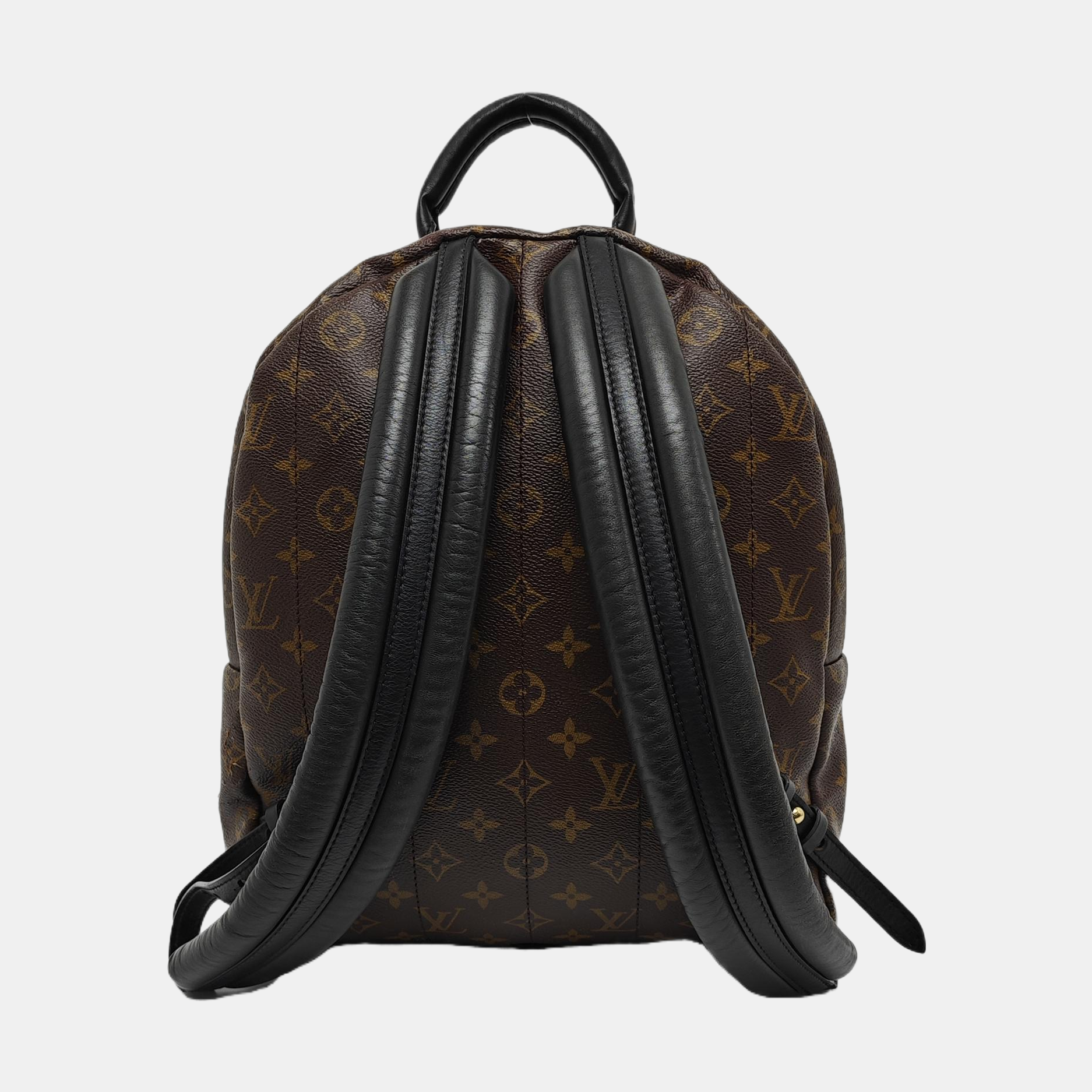 Monogram Coated Canvas Backpack Brown