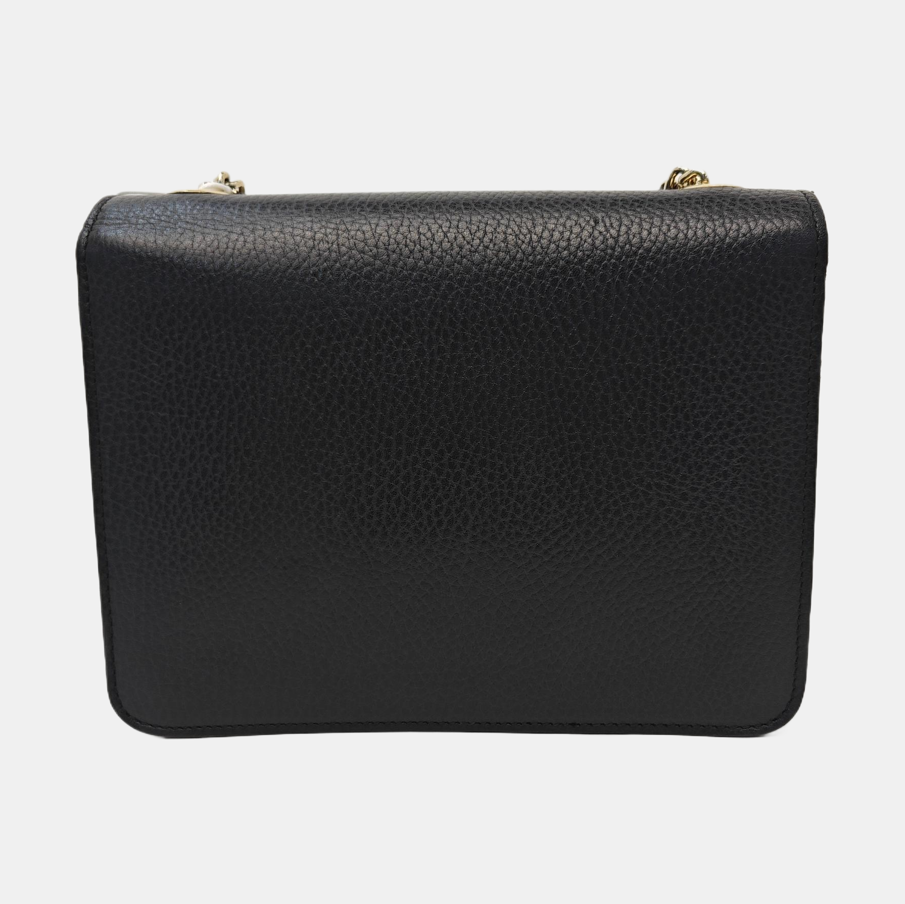 Interlocking G Small Calfskin Black