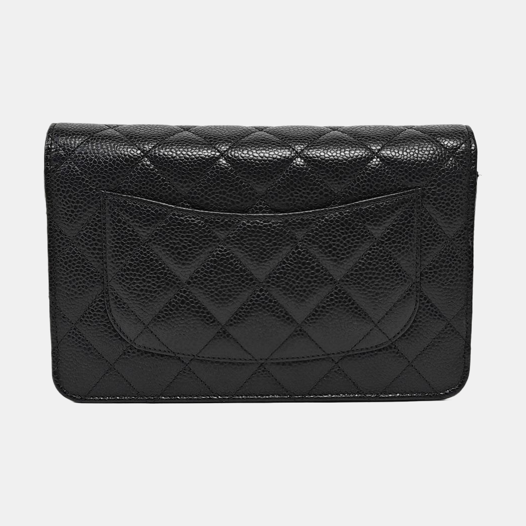 WOC Quilted Grained Calfskin Black