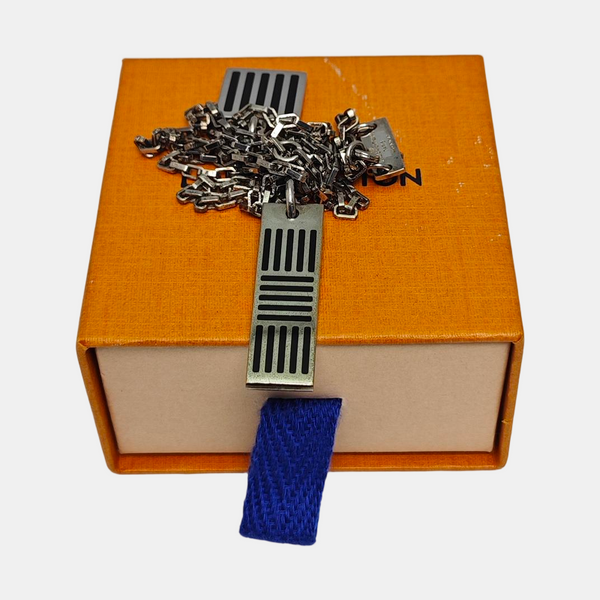 DAMIER Brass Silver Necklace