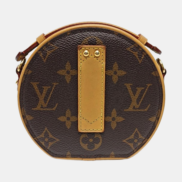 BOITE CHAPEAU Mini Monogram Coated Canvas Brown