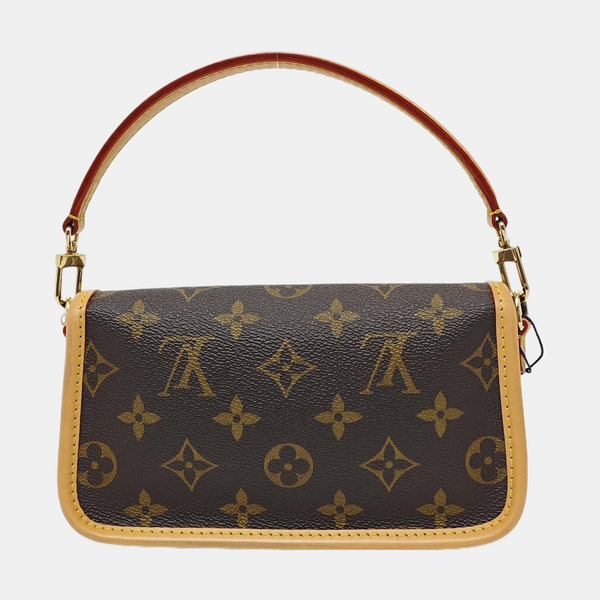 DIANE Nano Monogram Coated Canvas Brown