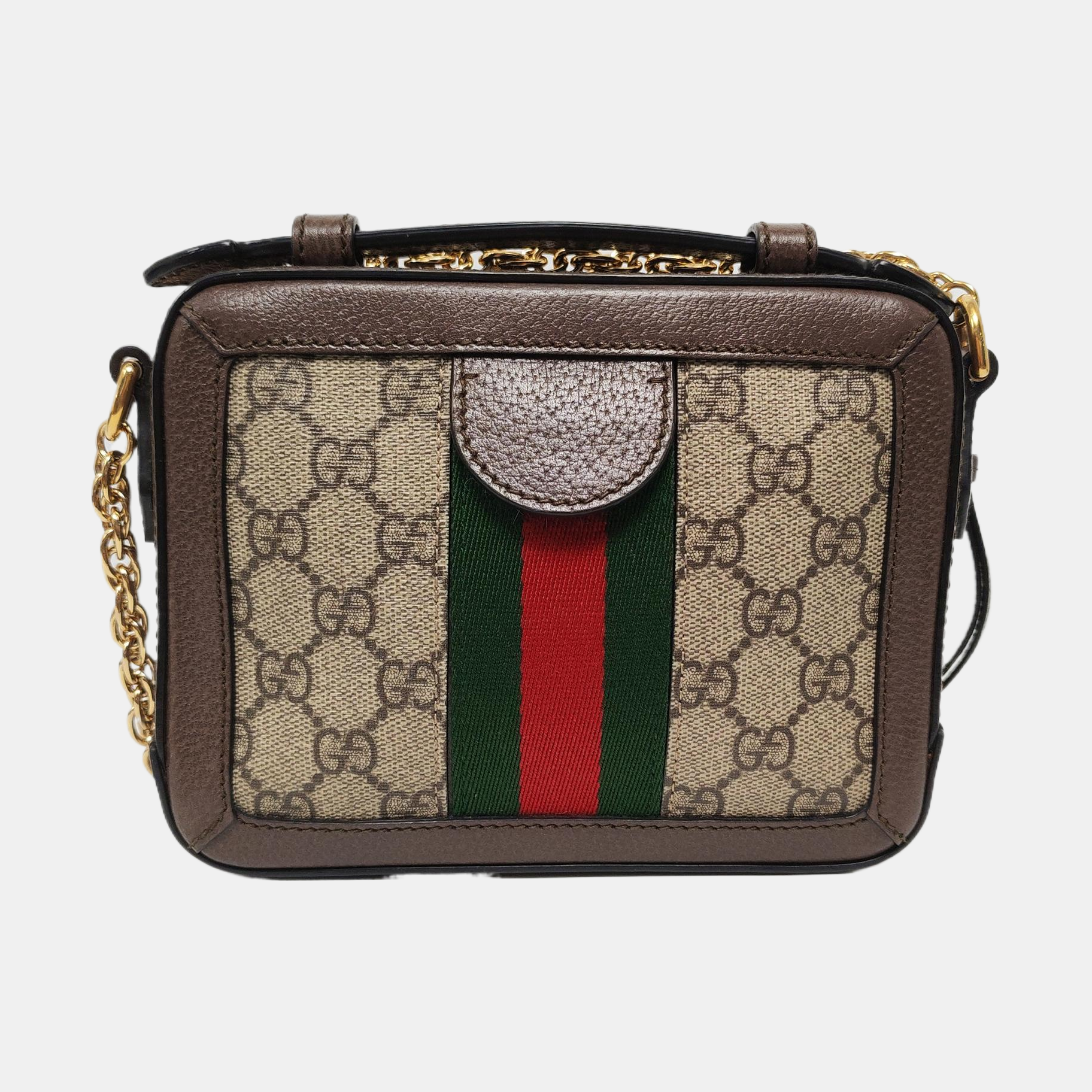 Ophidia Mini Monogram Coated Canvas Beige