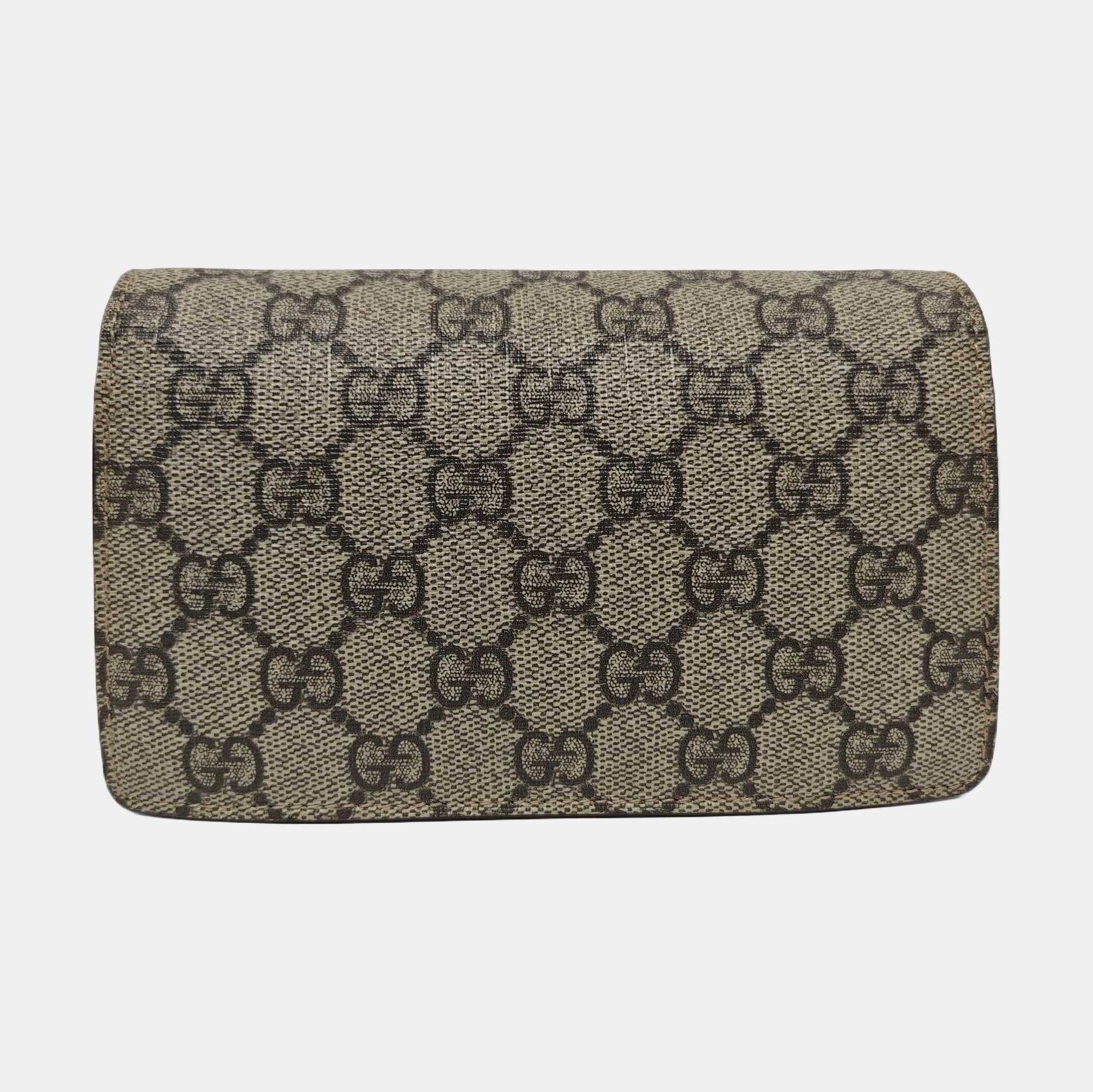 Dionysus Super Mini Monogram Coated Canvas Beige