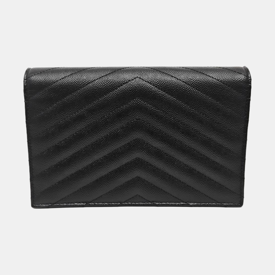 MONOGRAM Chevron Calfskin Black
