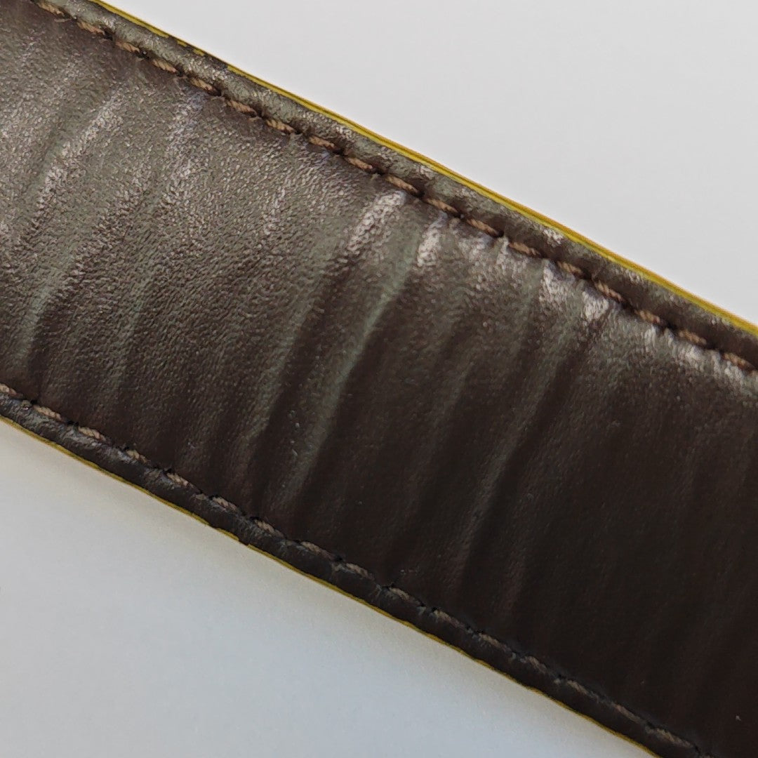 Leather Belt Yellow