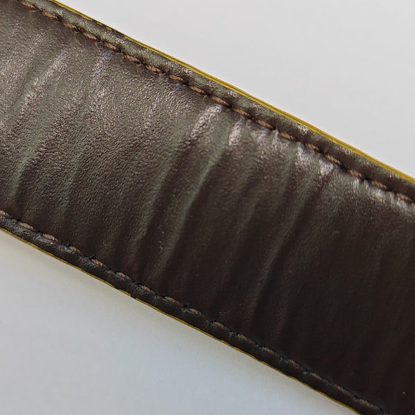 Leather Belt Yellow