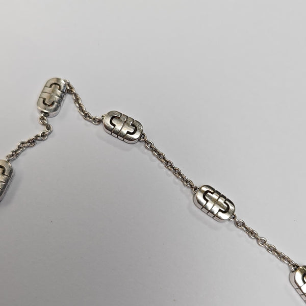 18k White Gold Silver Bracelet