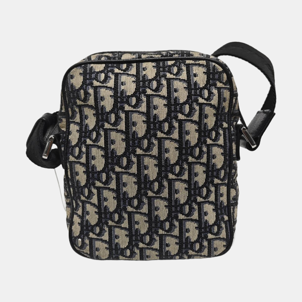 Oblique Fabric Shoulder Bag Beige