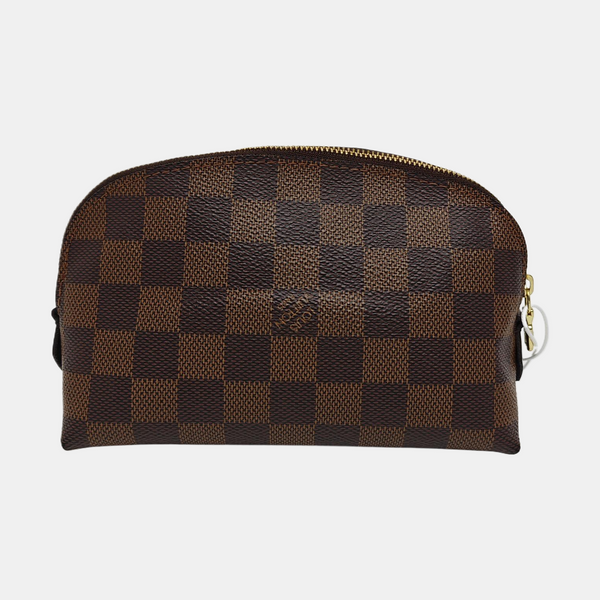 COSMETIC PM Damier Ebene Coated Canvas Brown