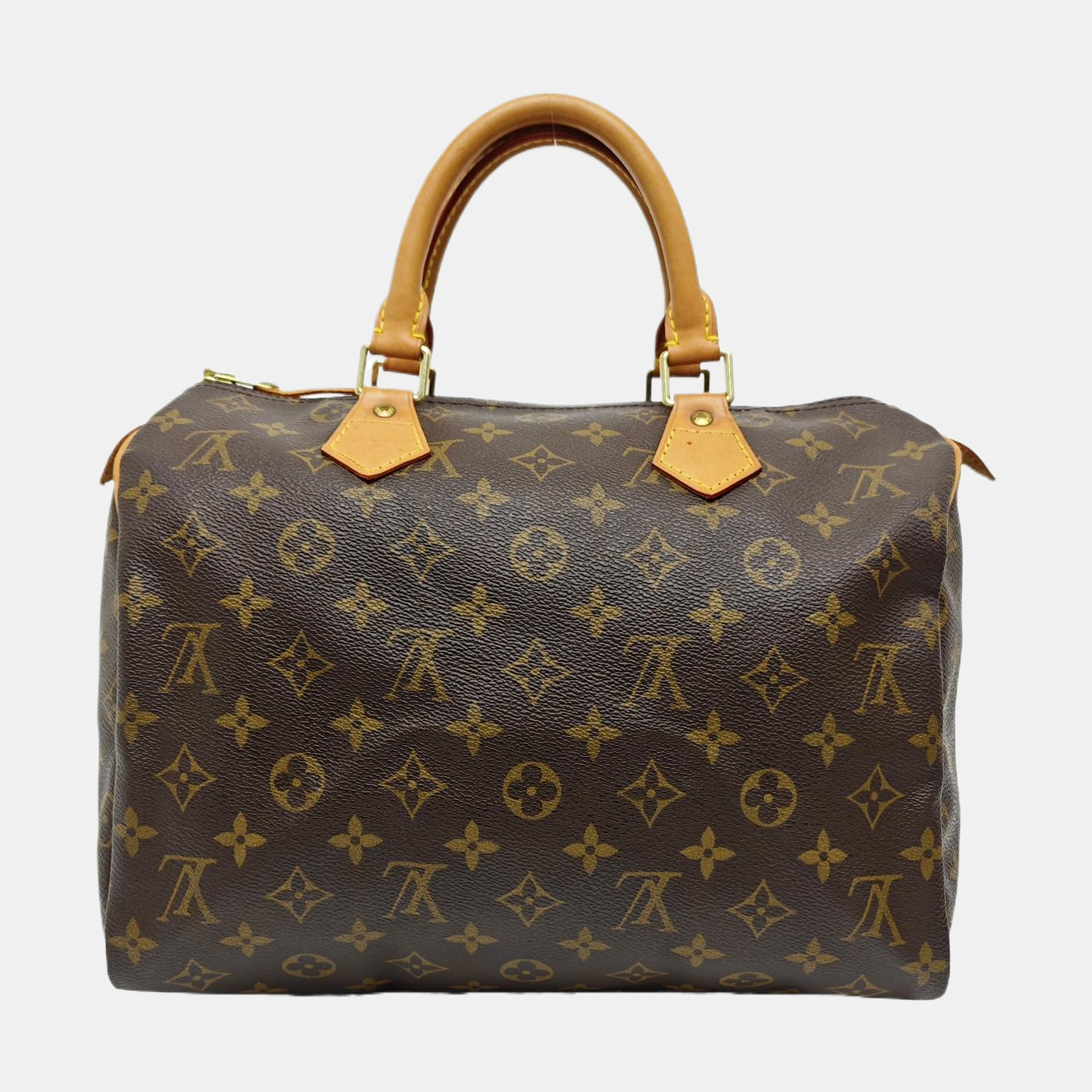 SPEEDY 30 Monogram Coated Canvas Brown