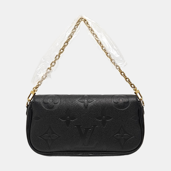 IVY Monogram Calfskin Black