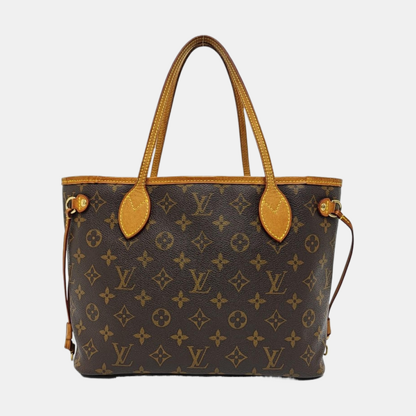 NEVERFULL PM Monogram Coated Canvas Brown