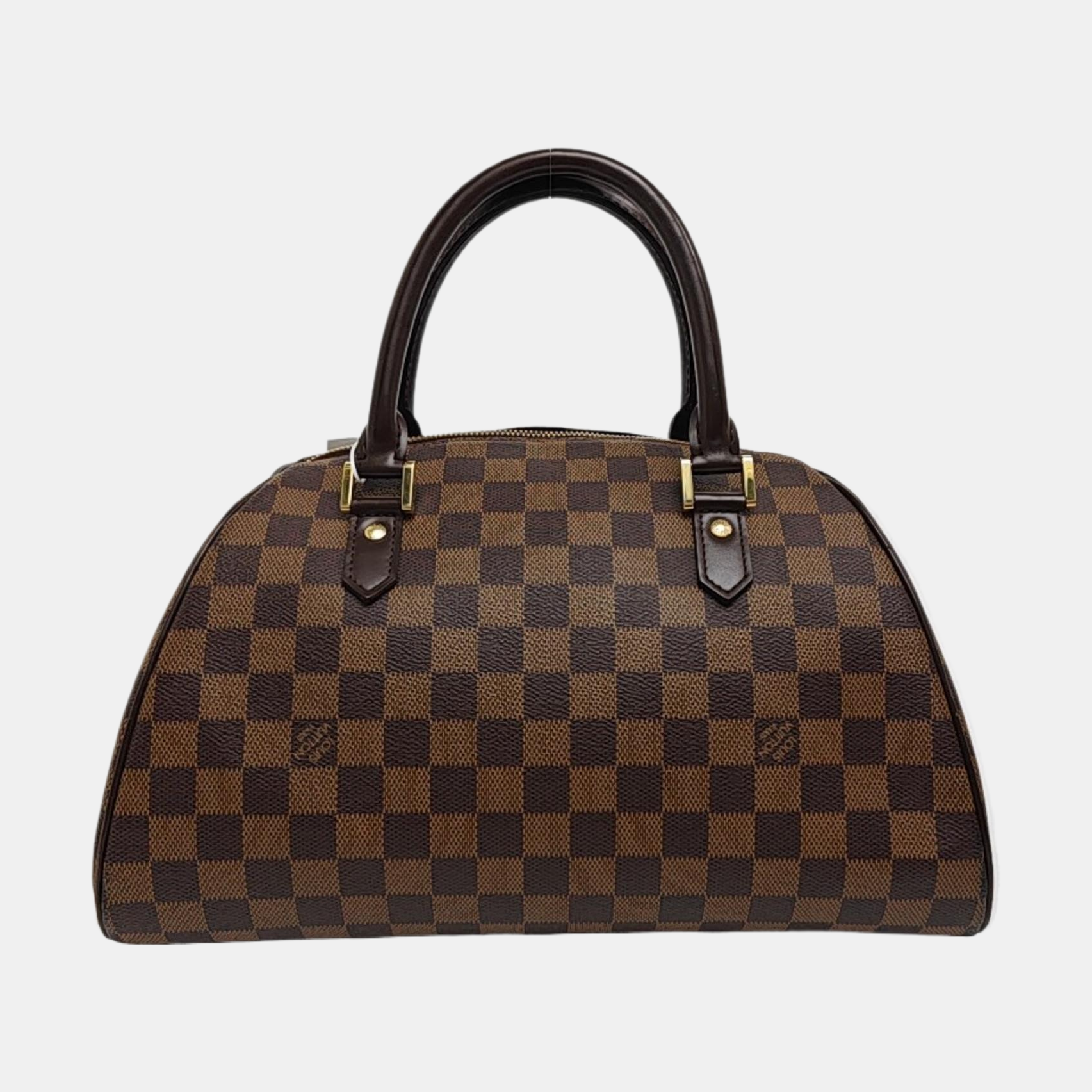 RIBERA MM Damier Ebene Coated Canvas Brown