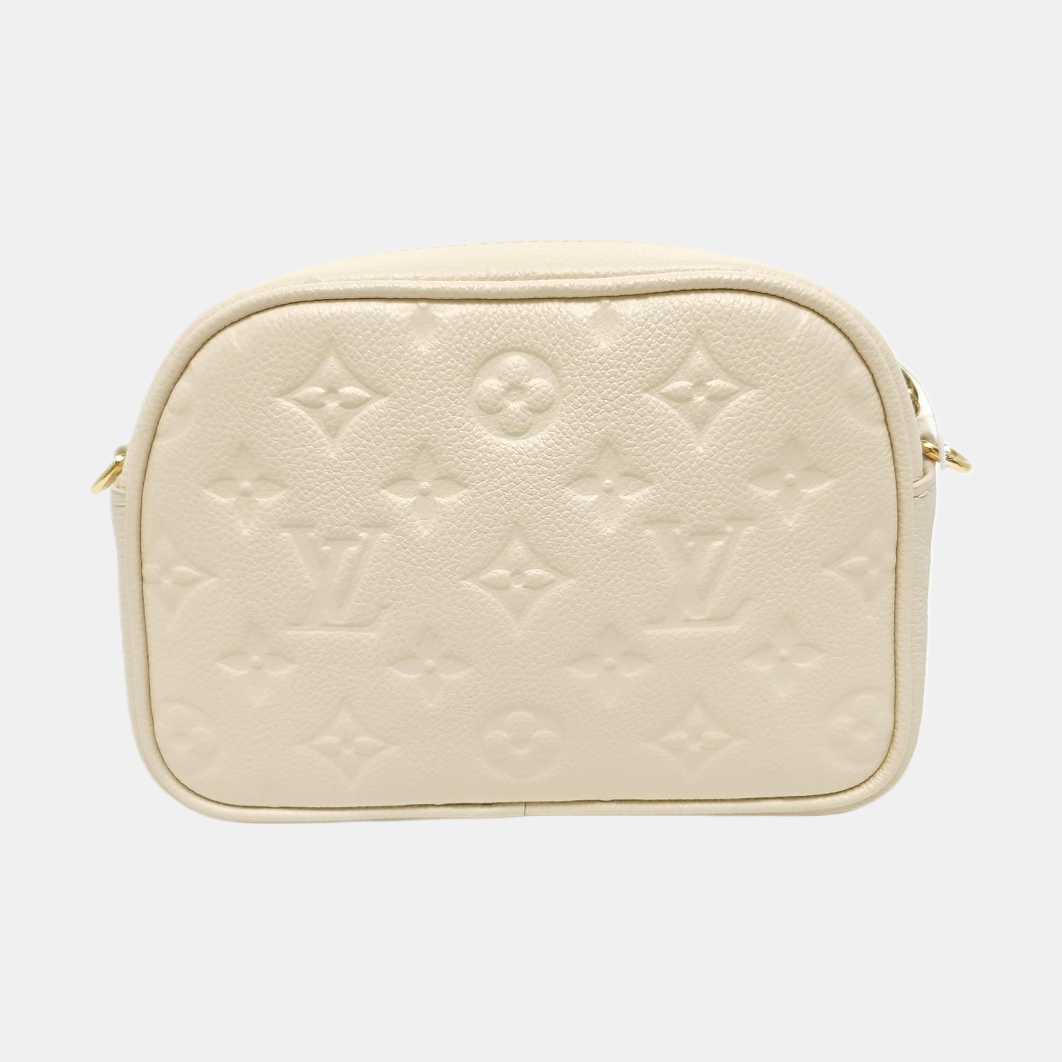 Monogram Calfskin Shoulder Bag Mini Beige