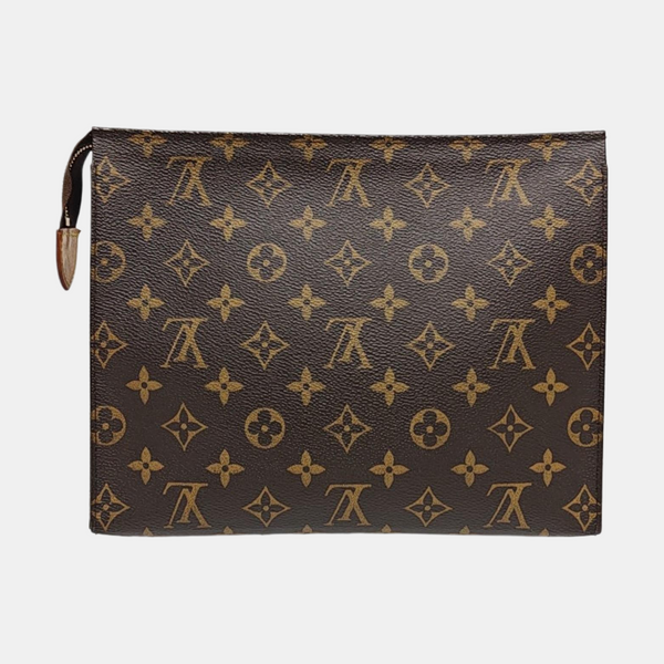TOILET POCKET 26 Monogram Coated Canvas Brown