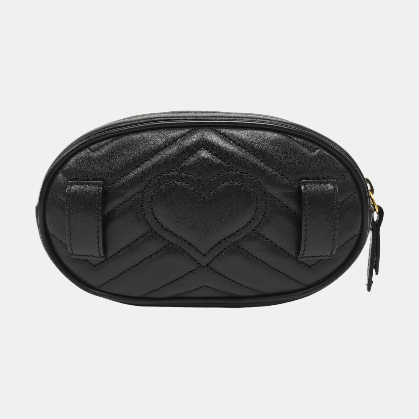 Authenticated pre-owned  GG Marmont Quilted Calfskin Black - Belt Bag at Looply
