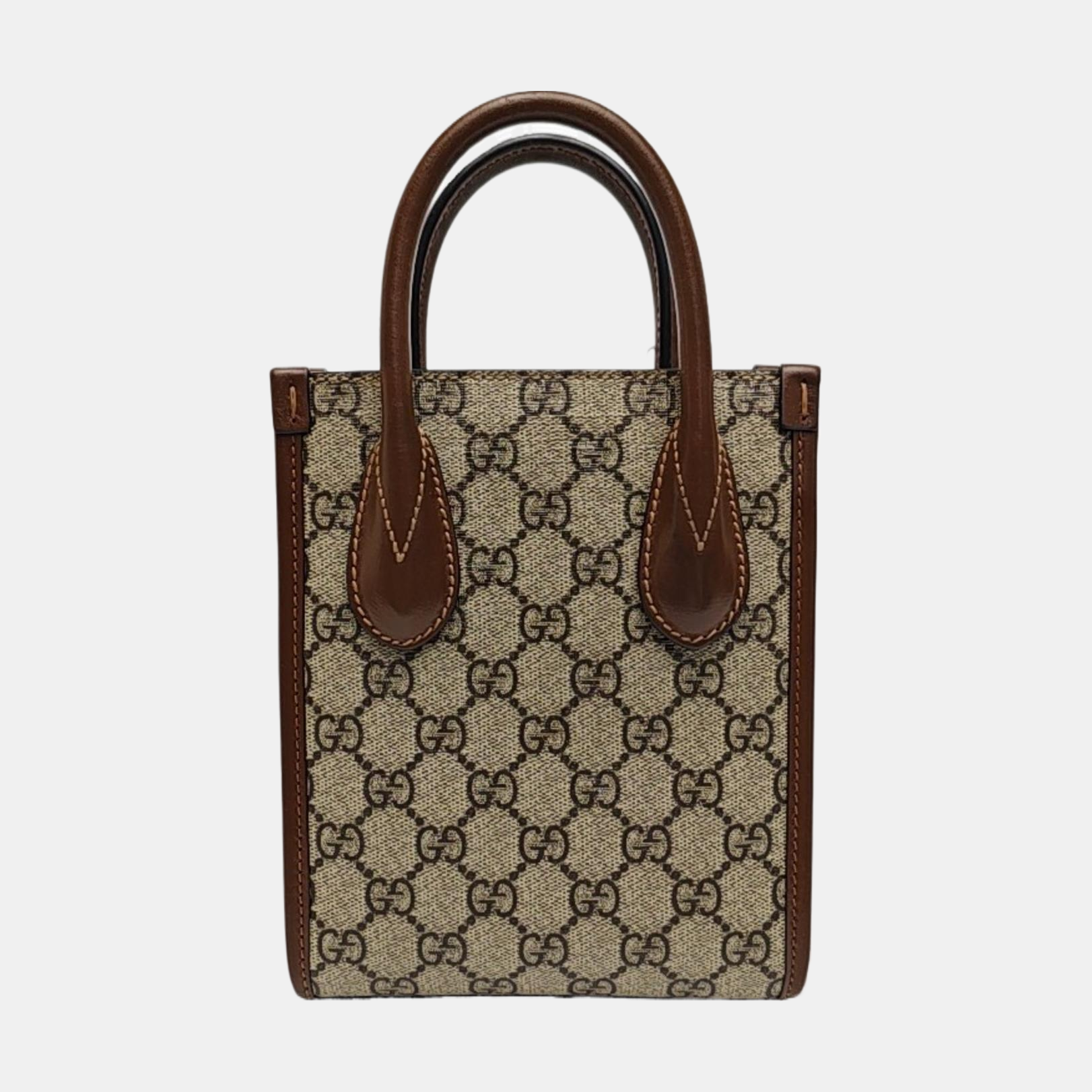 Retro Mini Monogram Coated Canvas Beige