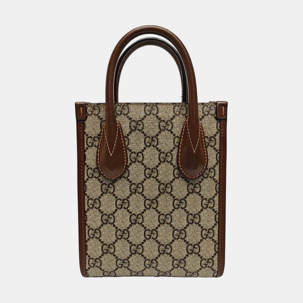 Retro Mini Monogram Coated Canvas Beige