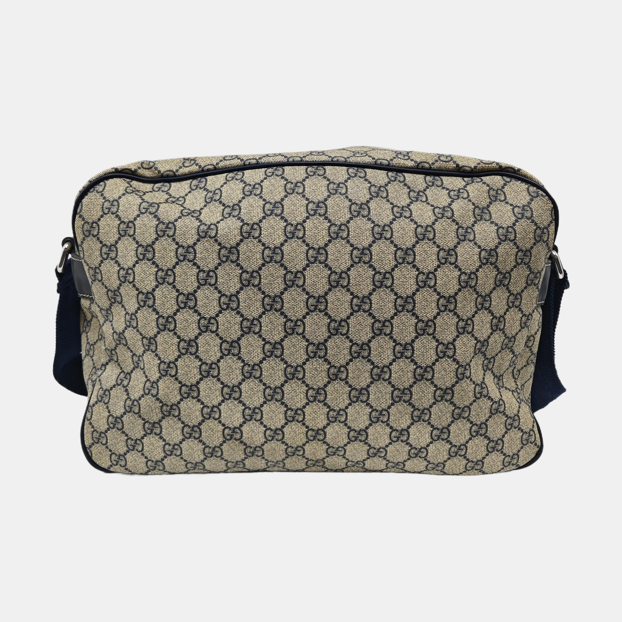 GG Supreme Monogram Coated Canvas Black