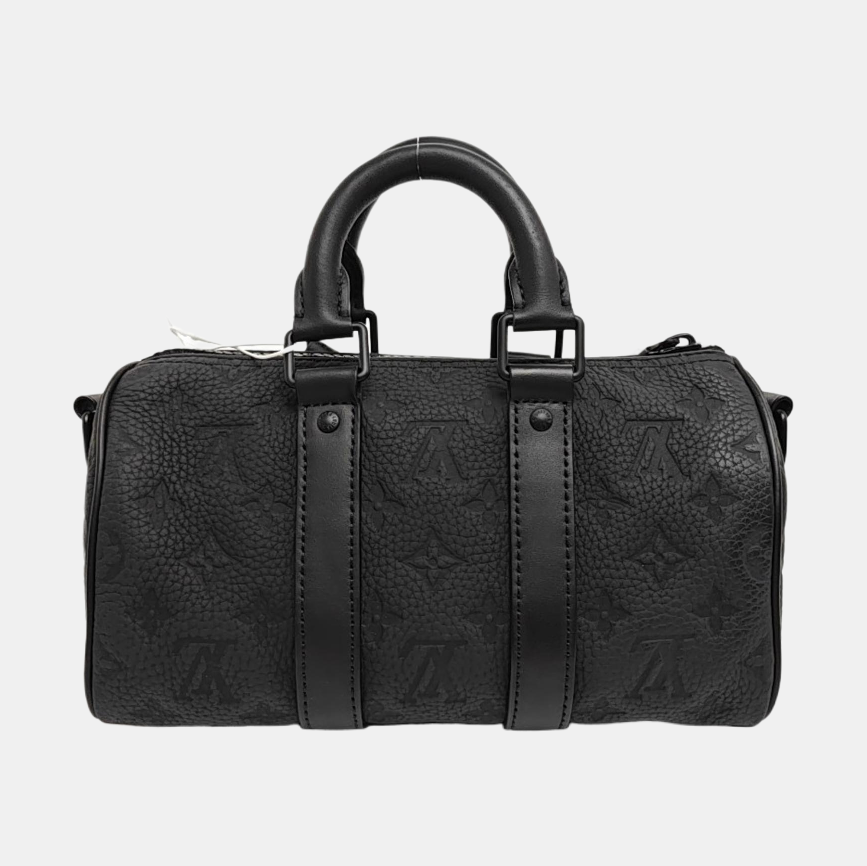 KEEPALL 25 Monogram Calfskin Black