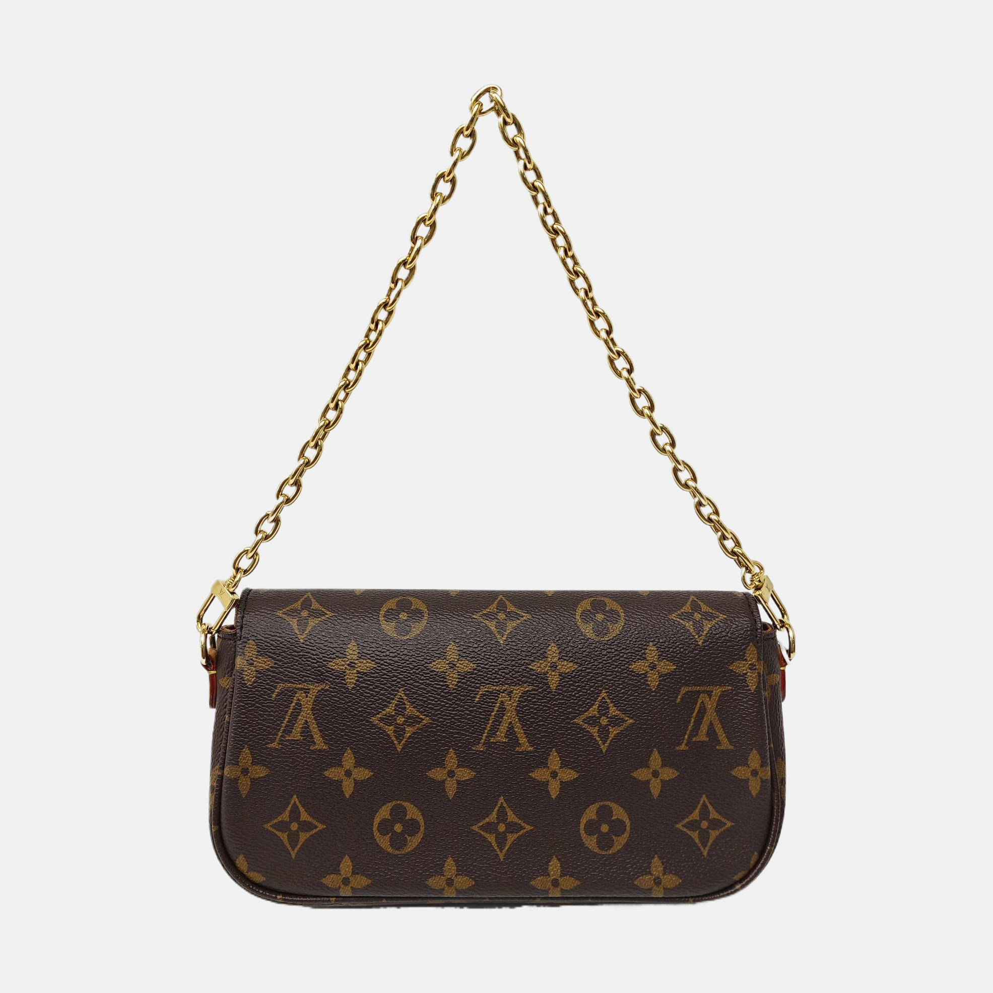 IVY Monogram Coated Canvas Brown