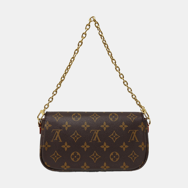IVY Monogram Coated Canvas Brown