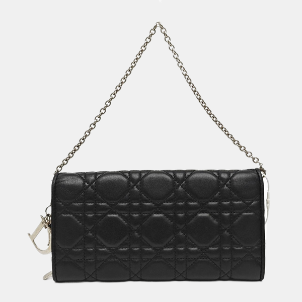 Lady Dior Small Cannage Lambskin Black