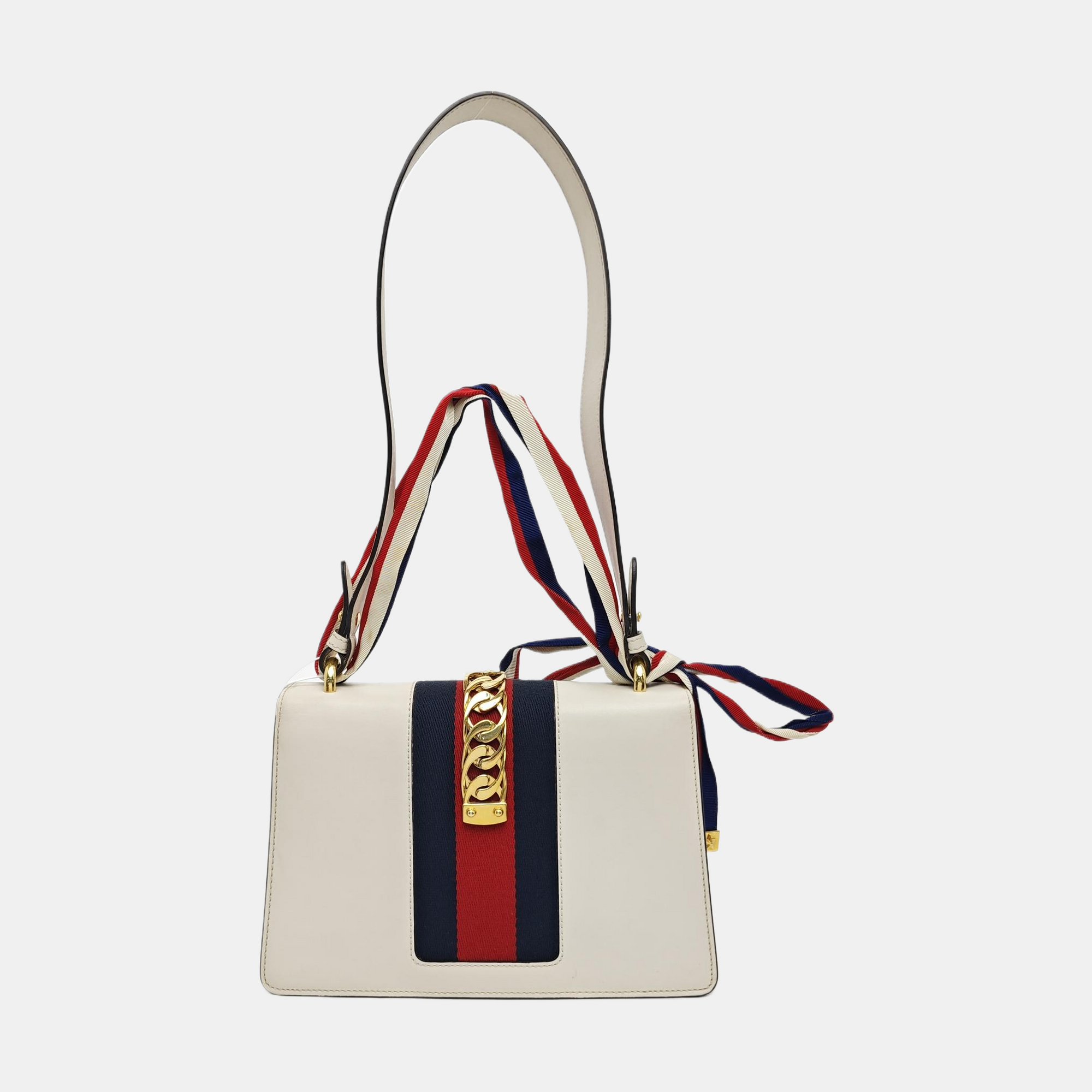 Sylvie Small Calfskin White