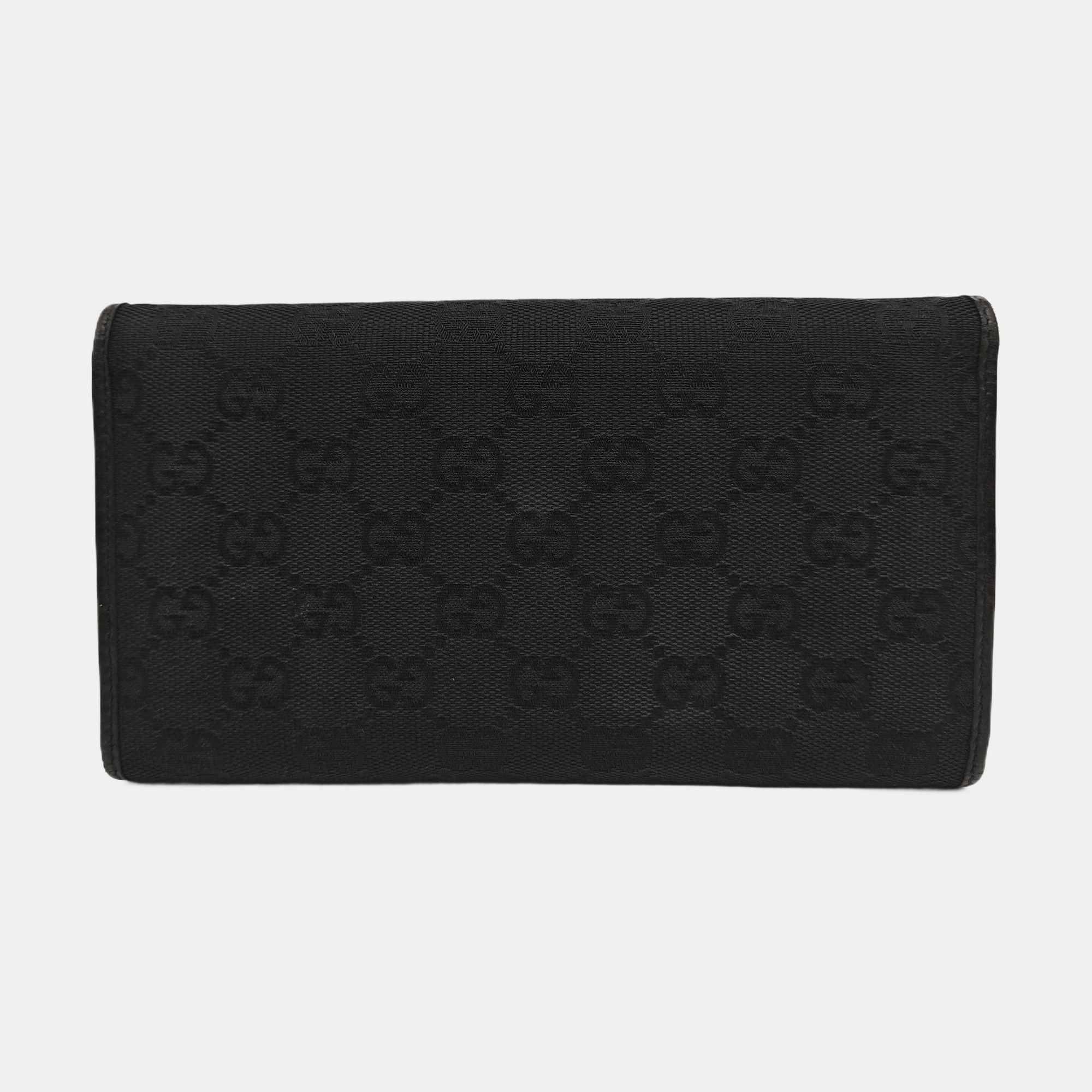 Monogram Canvas Wallet Black