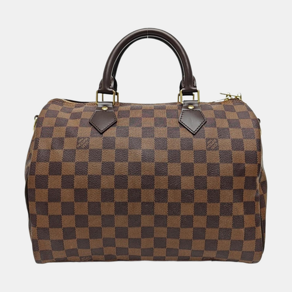 SPEEDY 30 Damier Ebene Coated Canvas Brown