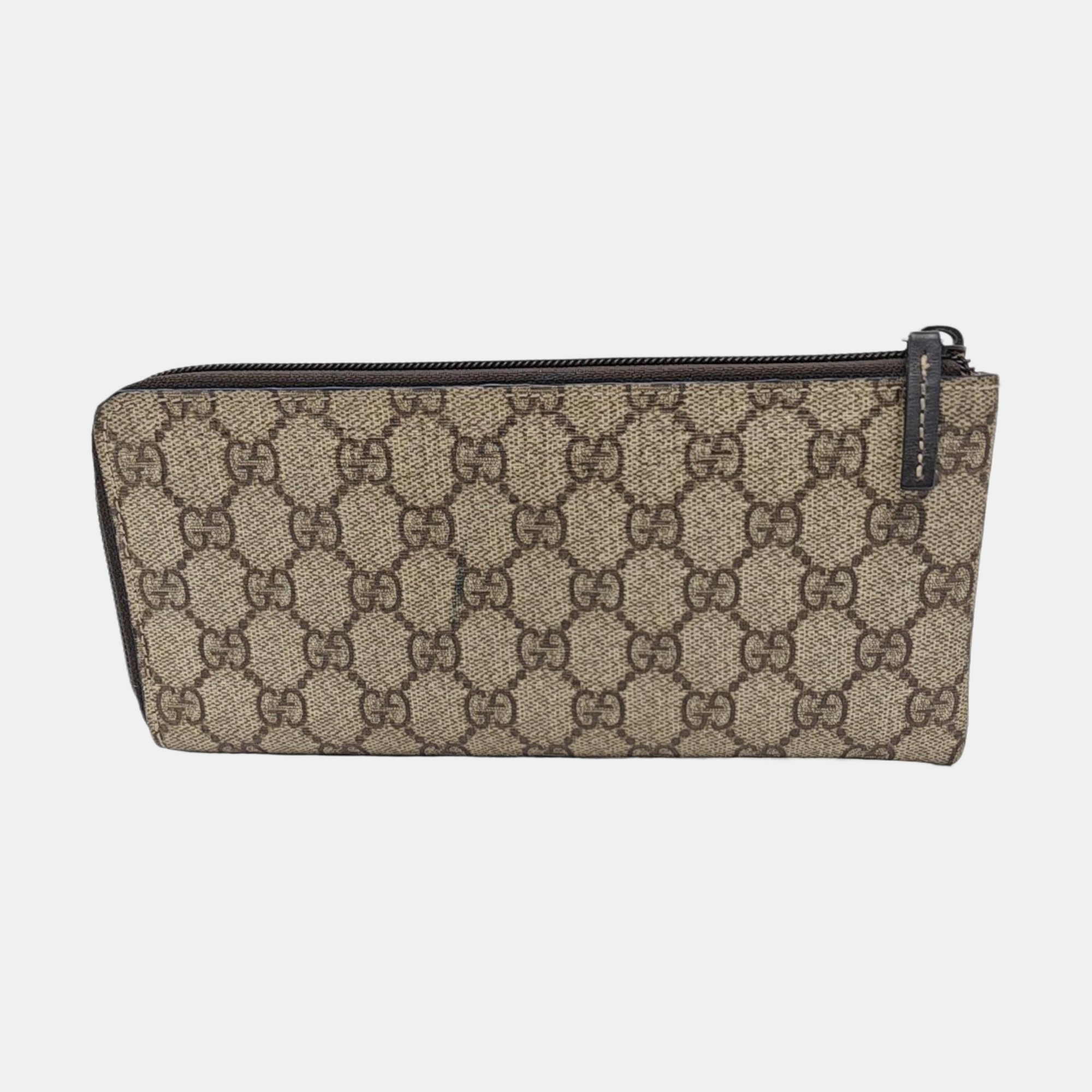 Monogram Coated Canvas Clutch Black