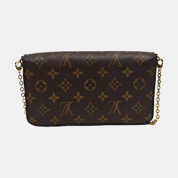 FÉLICIE Monogram Lona Revestida Marrón