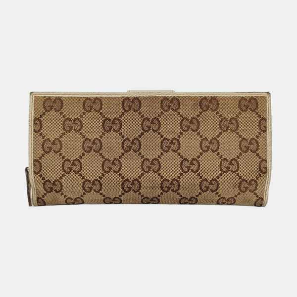 Monogram Canvas Wallet Beige