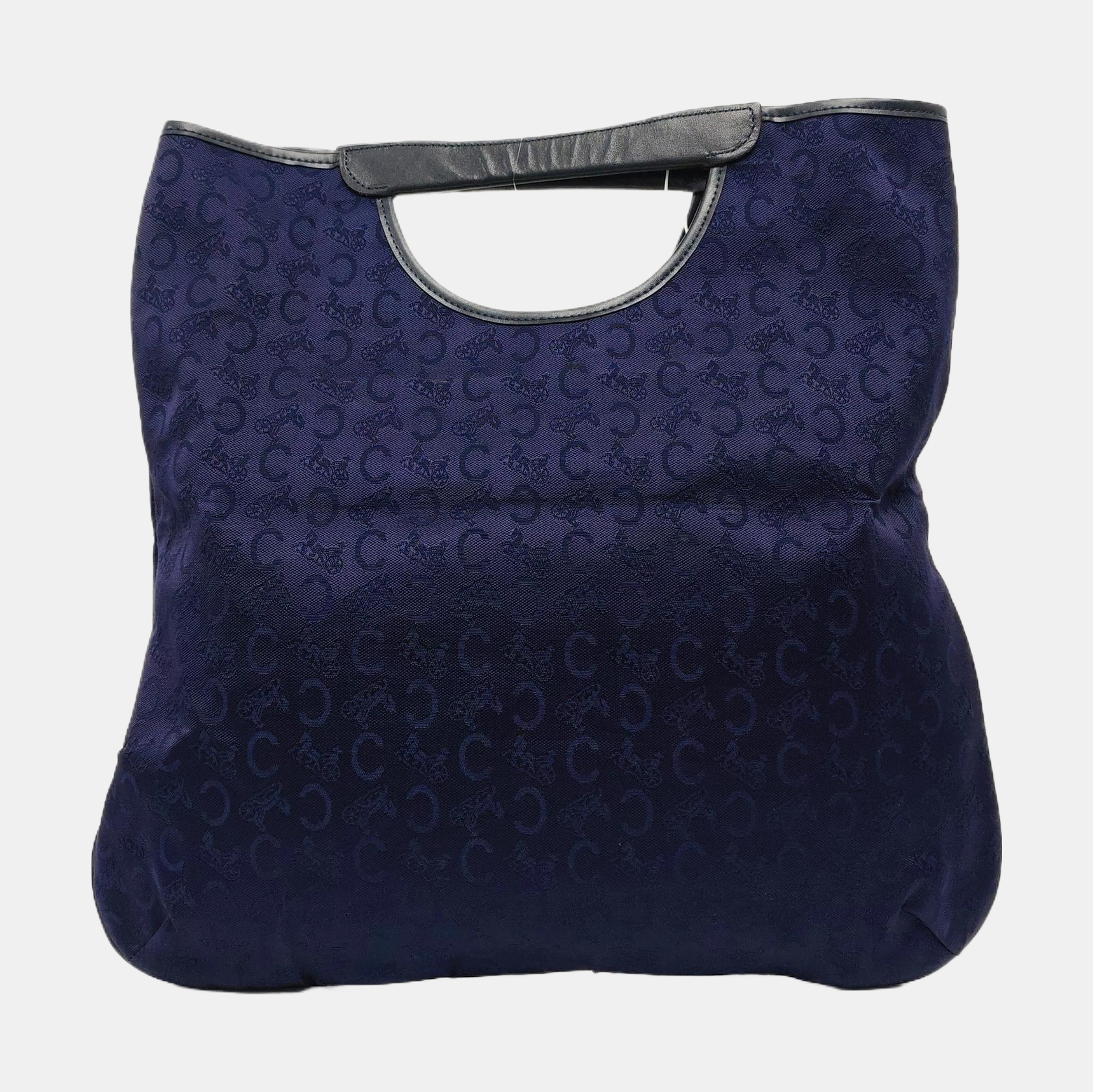 Canvas Top Handle Bag Blue