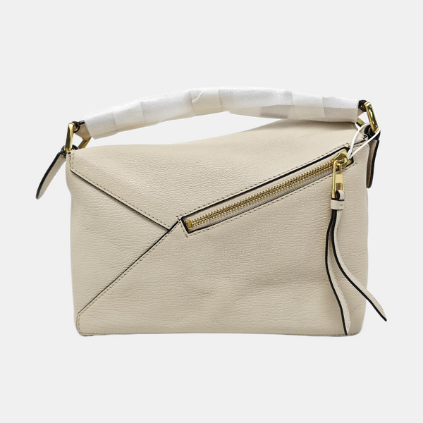 Puzzle Small Lambskin White