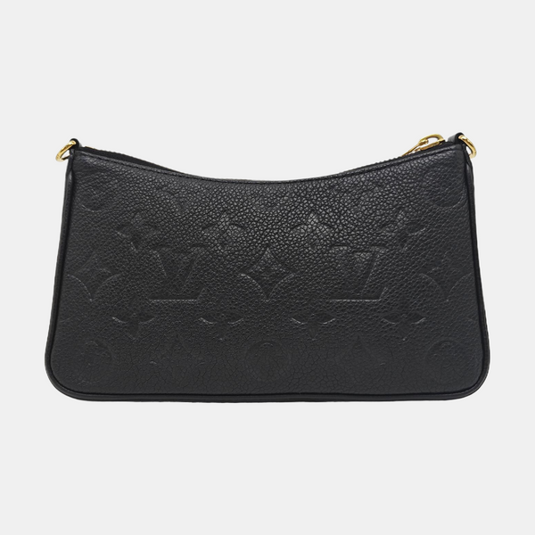EASY POUCH ON STRAP Monogram Calfskin Black