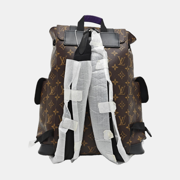 CHRISTOPHER PM Monogram Coated Canvas Brown