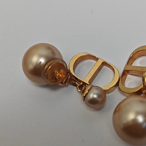 Petit CD Resin Gold Clip On Earrings