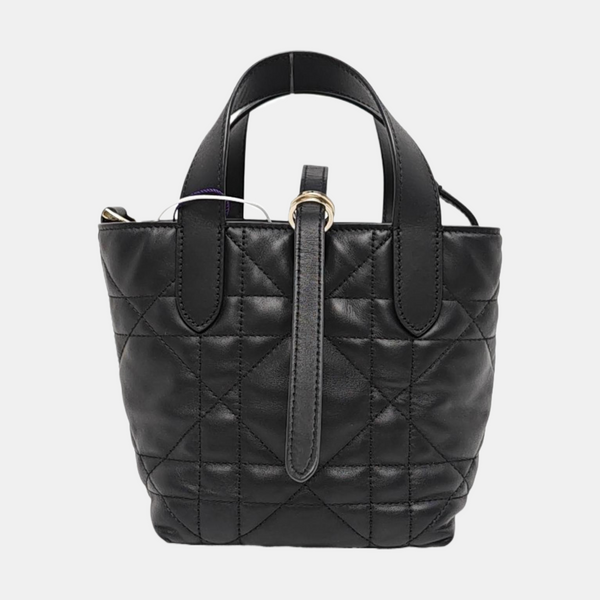 Toujours Nano Cannage Calfskin Black