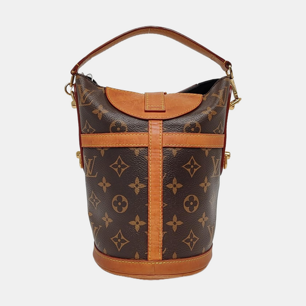 DUFFLE Monogram Coated Canvas Brown