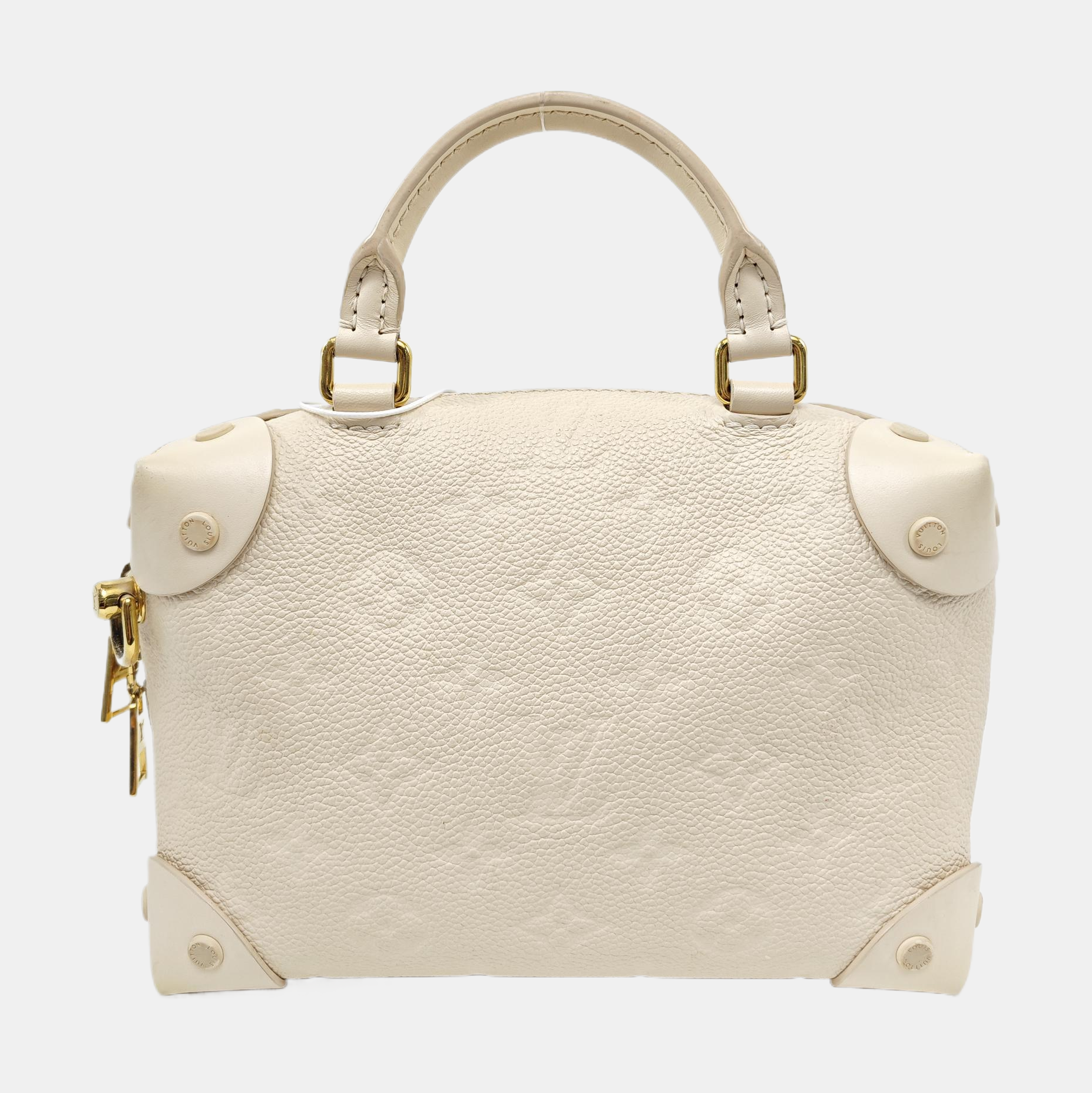 PETITE MALLE Monogram Calfskin Beige