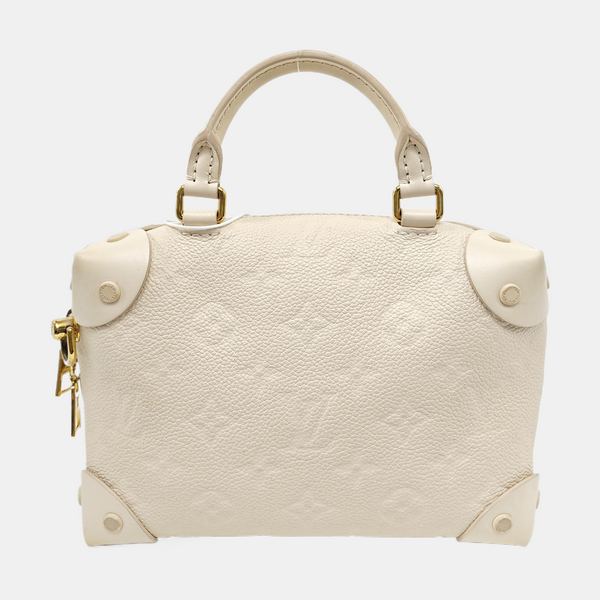 PETITE MALLE Monogram Calfskin Beige