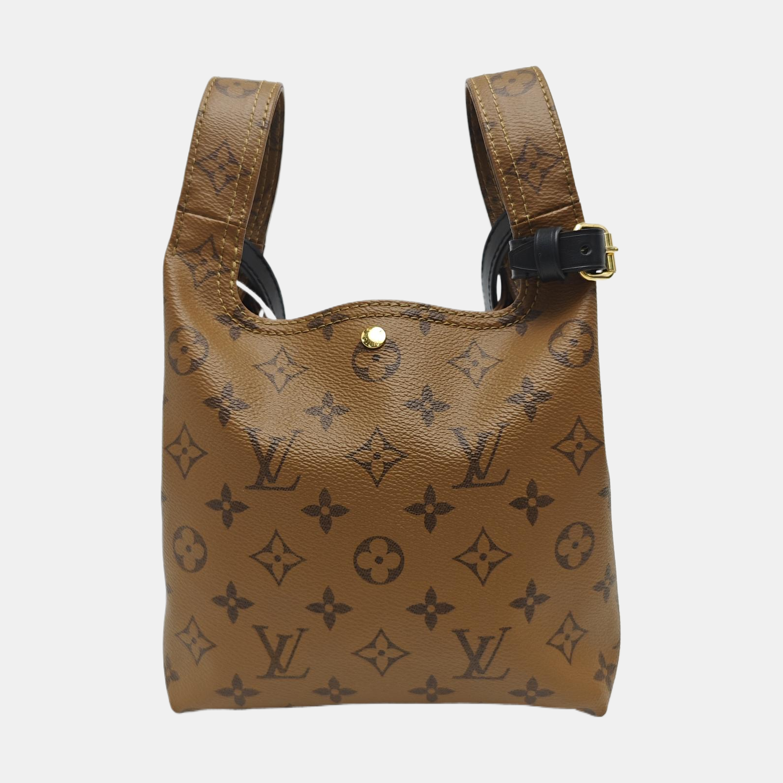 ATLANTIS BB Monogram Coated Canvas Brown