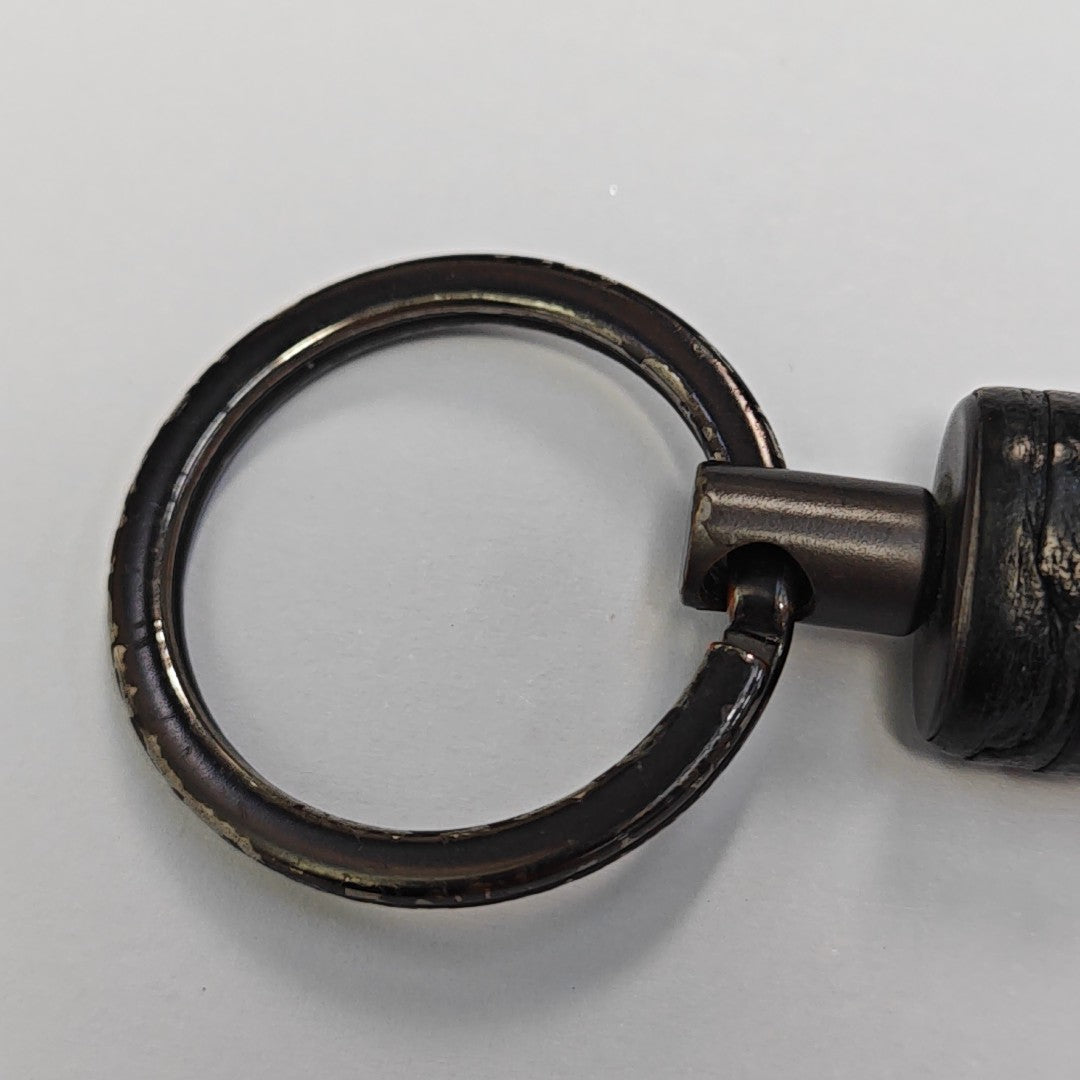 Leather Bag Charm Black
