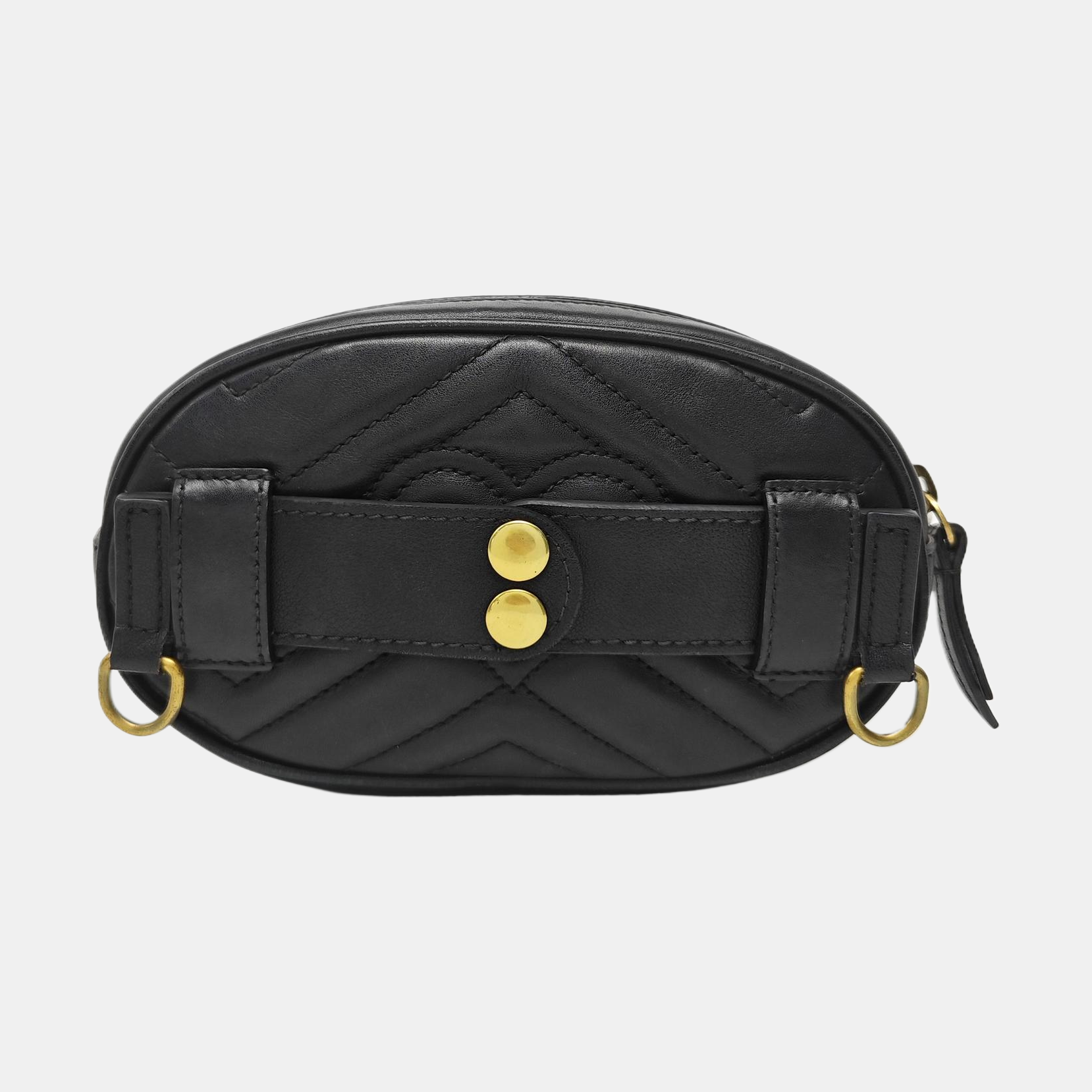 GG Marmont Small Quilted Calfskin Black