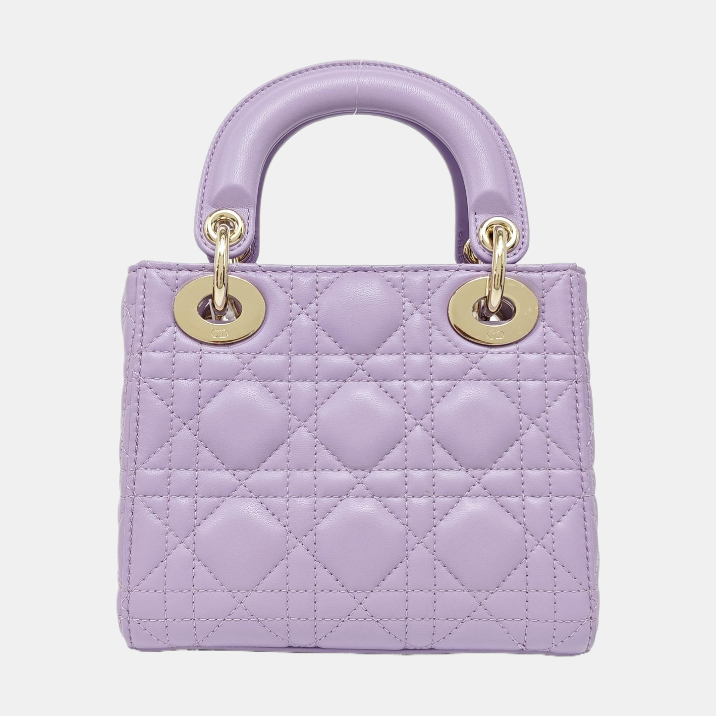 Lady Dior Mini Lambskin Purple