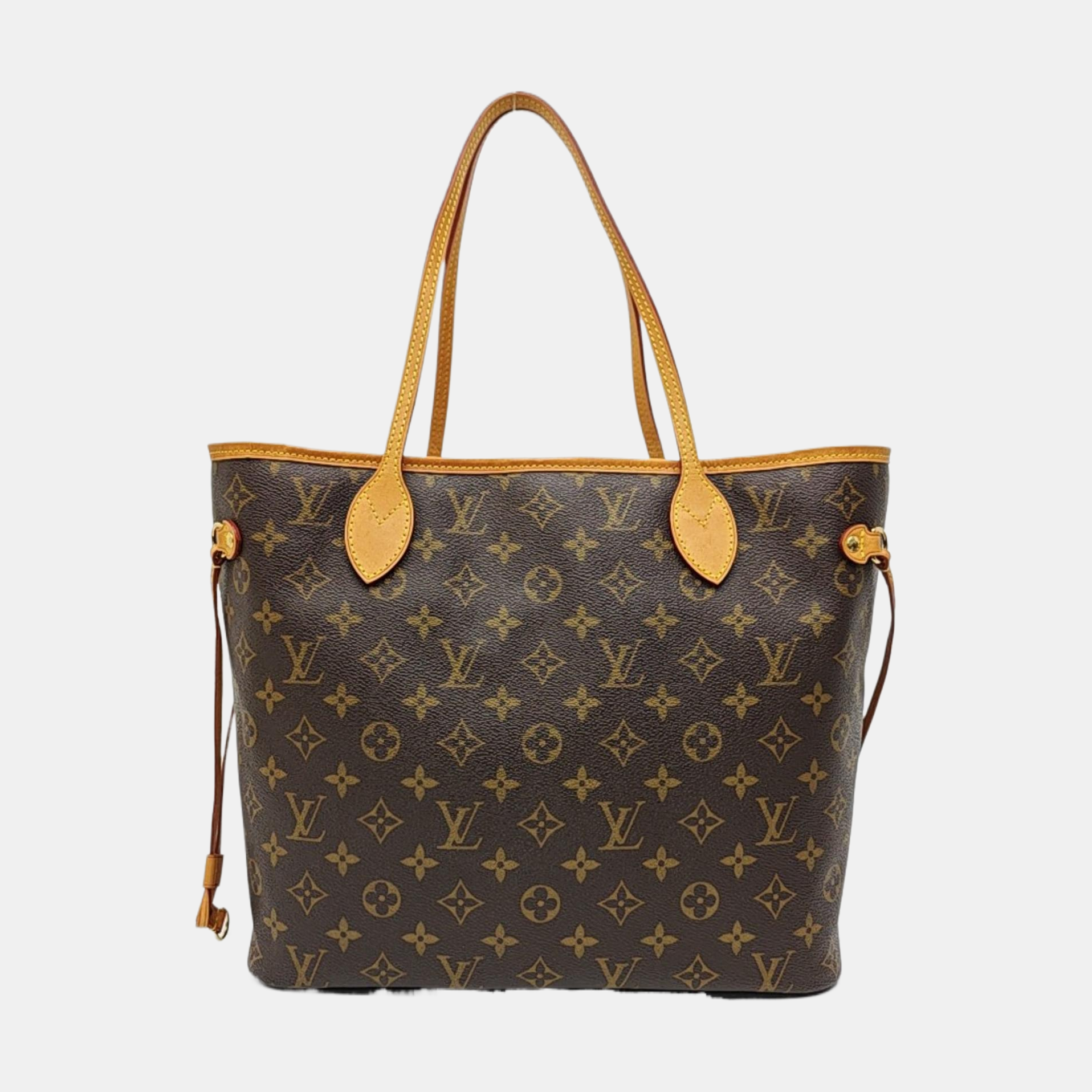 NEVERFULL MM Monogram Coated Canvas Brown