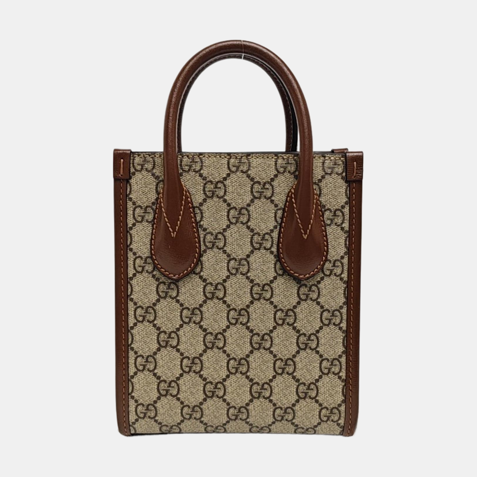Retro Mini Monogram Coated Canvas Beige