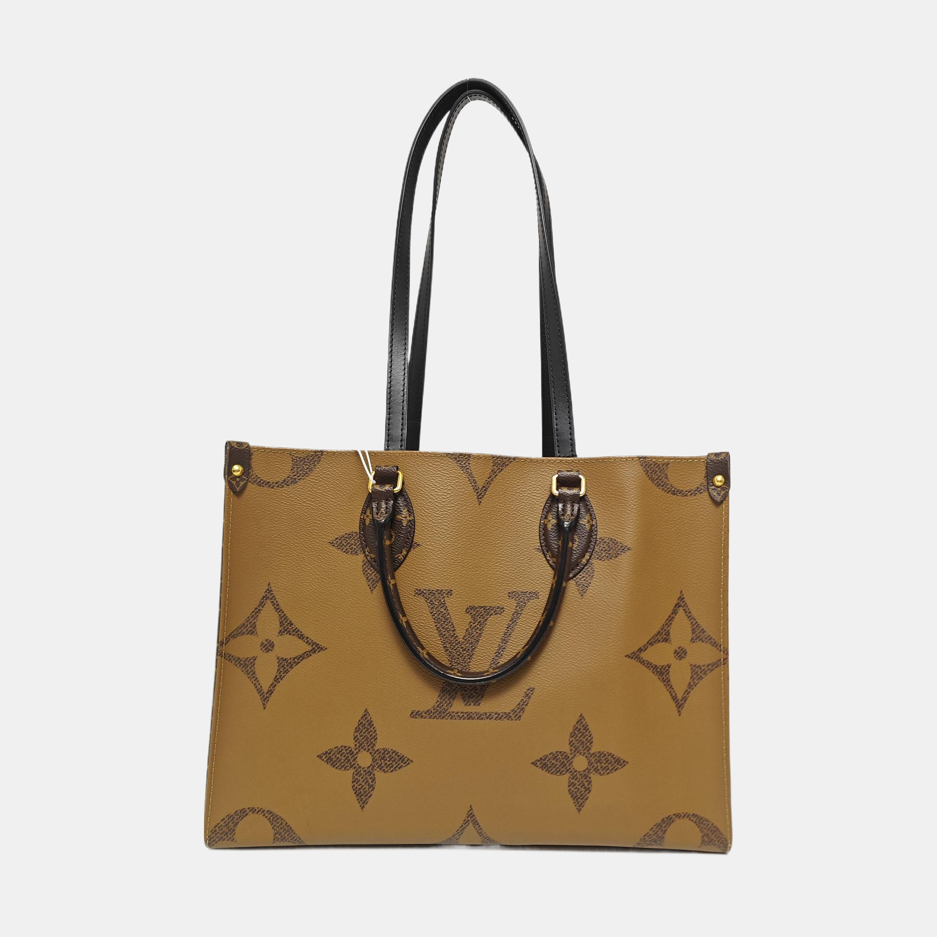 ONTHEGO MM Monogram Coated Canvas Brown